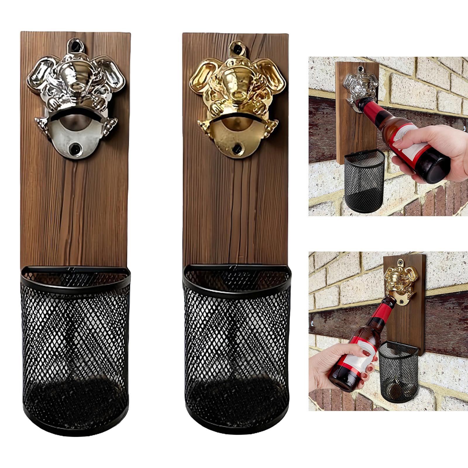 Kitchen Home Gadgets - Magnetic Bottle Opener with Cap Collector