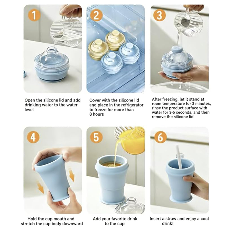 Kitchen Gadgets Built In - 2026New PortableFoldable Ice Ball Cup with