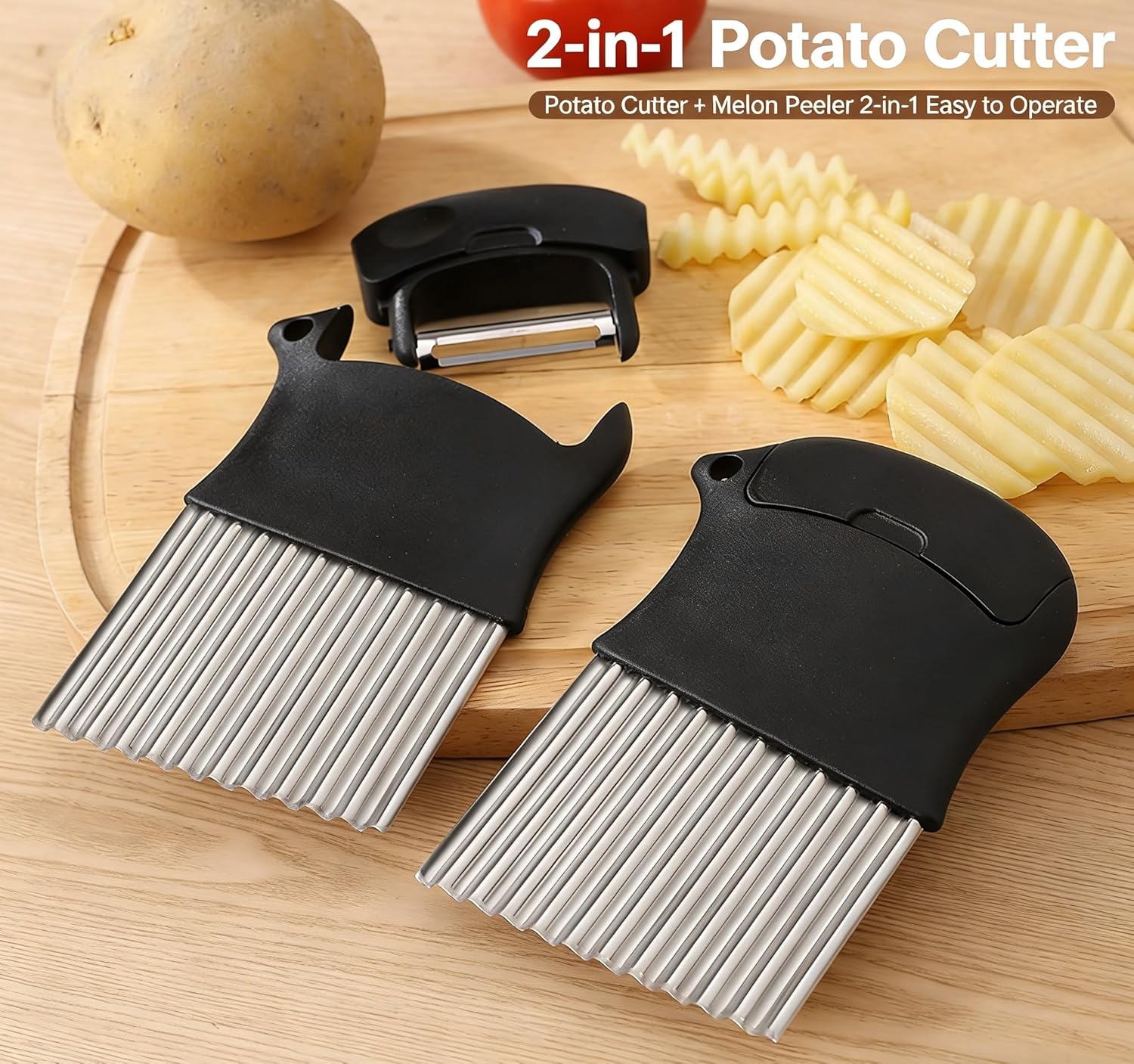 2-in-1 Potato Cutter, Durable  - Kitchen Gadgets Built In review and price