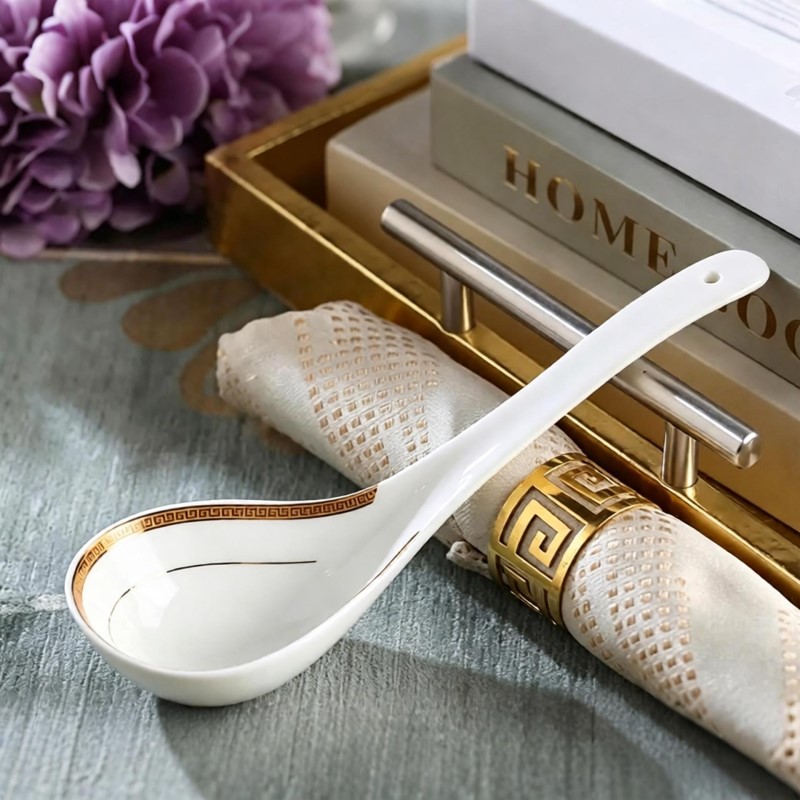 Bone china soup ladle, large s - Korean Kitchen Gadgets review and price