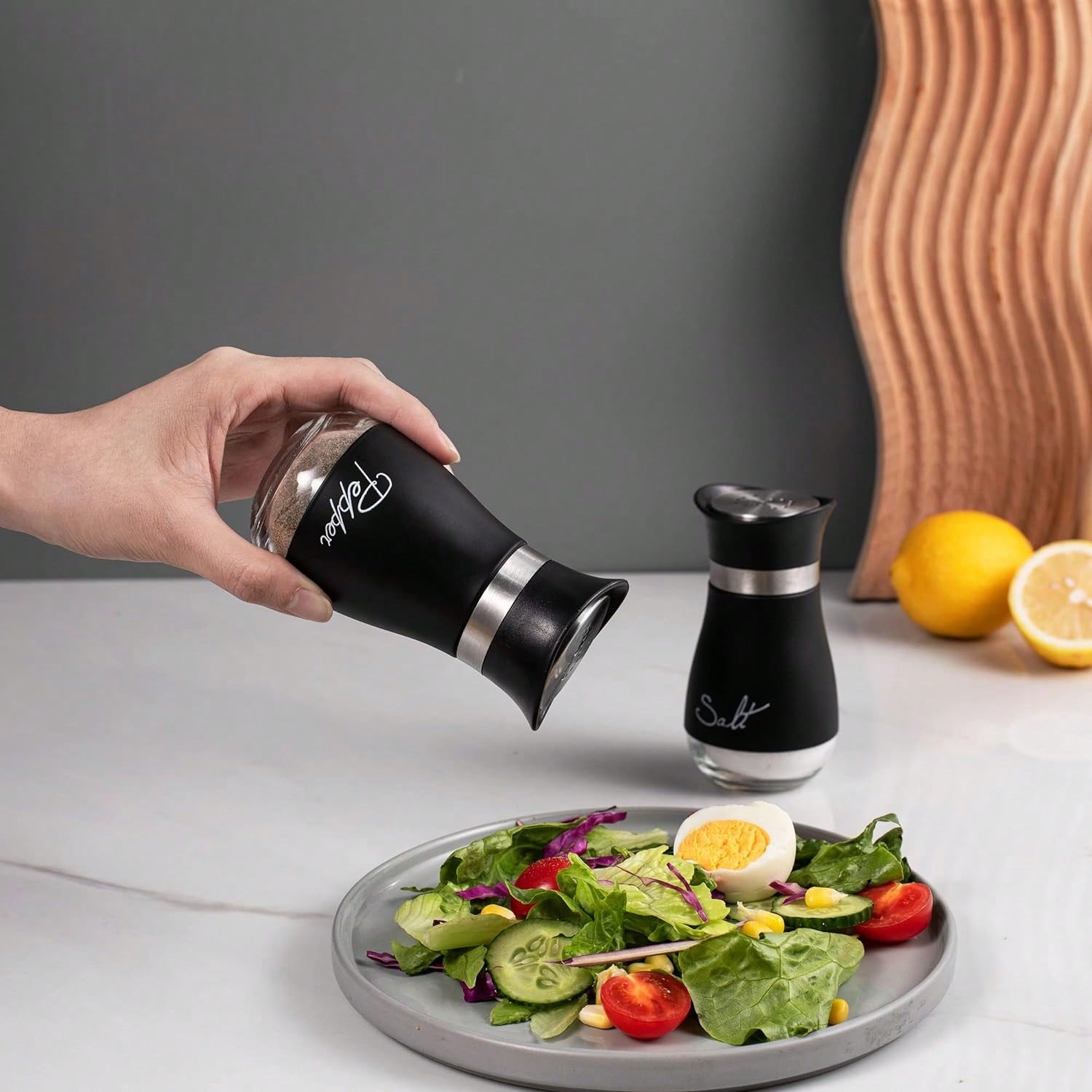 2pcs Seasoning Shaker Glass Bo - Korean Kitchen Gadgets review and price