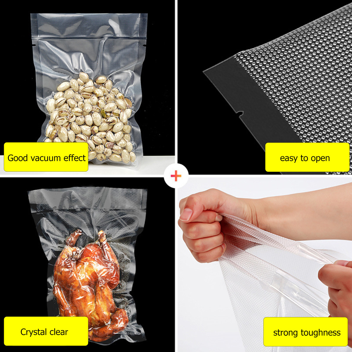 100Pcs Transparent Vacuum Seal - Food Vacuum Sealer review and price