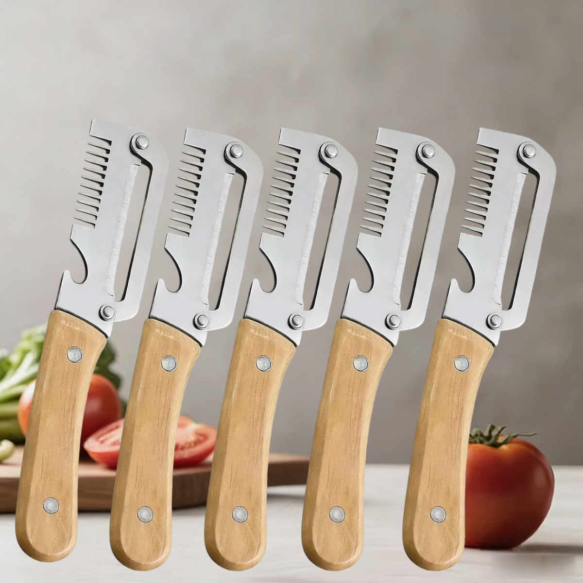 6pcs Wood Handle Stainless Ste - Apple Corer Slicer review and price