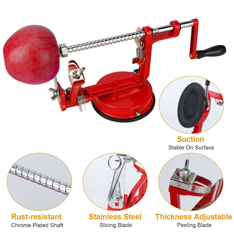 3In 1 Apple Peeler Manual Rota - Apple Corer Slicer review and price