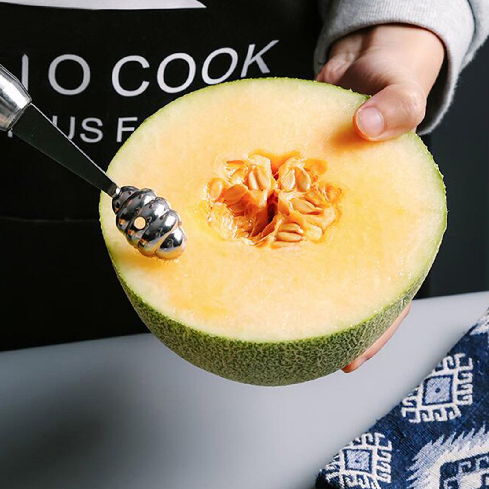1Pcs Stainless Steel Fruit Sco - Kitchen Home Gadgets review and price