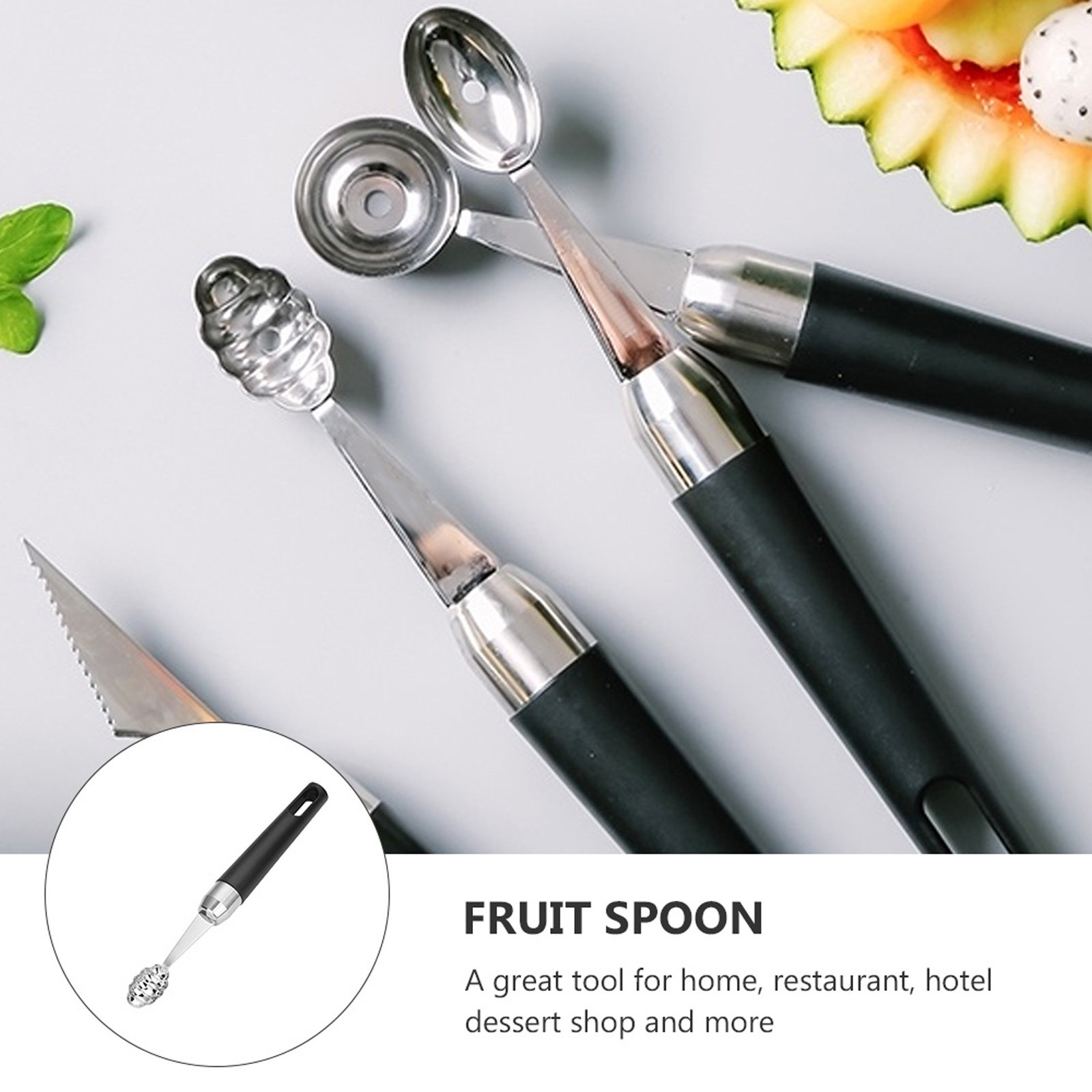1Pcs Stainless Steel Fruit Sco - Kitchen Home Gadgets review and price